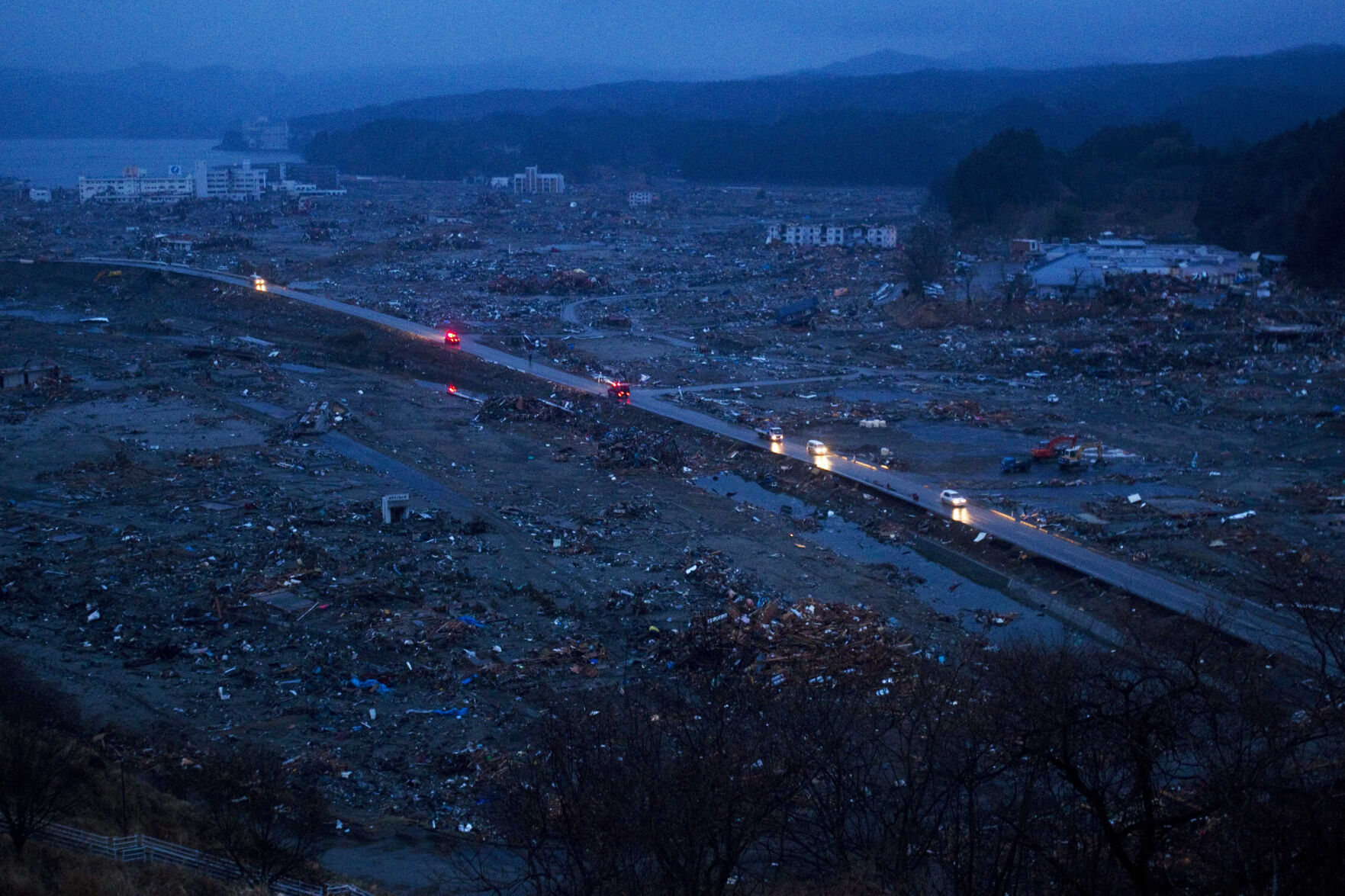 Japan Tsunami Anniversary Then and Now